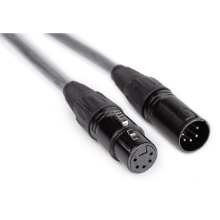 5 -pin DMX cable assembled XLR 1m black