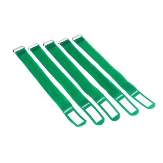 Cable wrap 26cm green 5 pieces