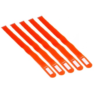 Cable wrap 55cm orange 5 pieces