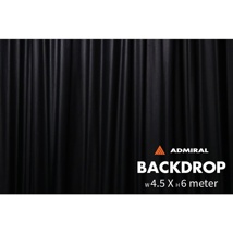 Backdrop 320 g/m² W 6m x H  4.5m black